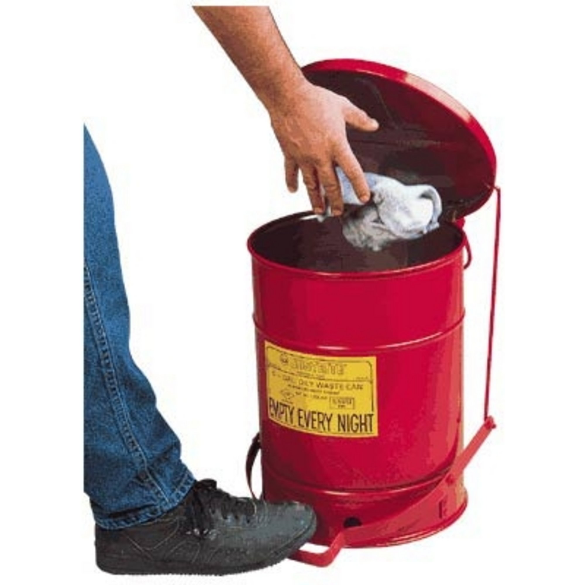 Justrite Oily Waste Can — 10 Gallon